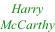 Harry  McCarthy